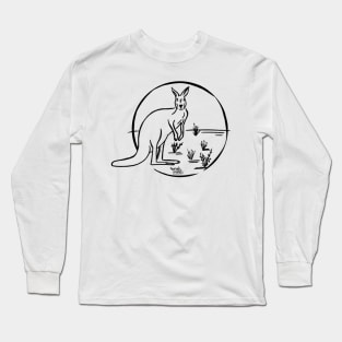 Australia: Australian kangaroo Long Sleeve T-Shirt